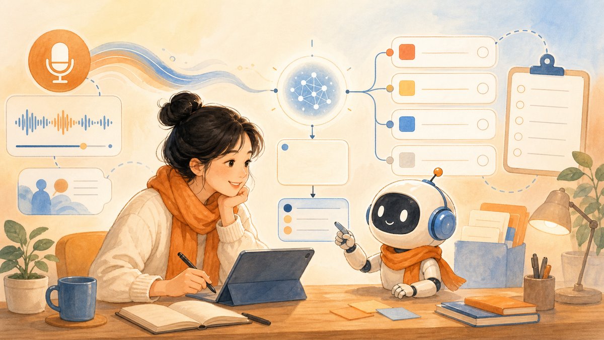 用 AI 把一集 Podcast 變成行動清單：從聽過到做到